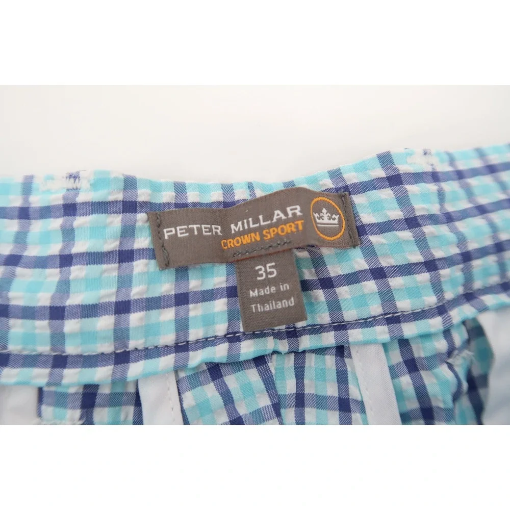 Peter Millar Mens 35‎ Golf Shorts MS17EB86 Crown Sport Apex Seersucker NEW